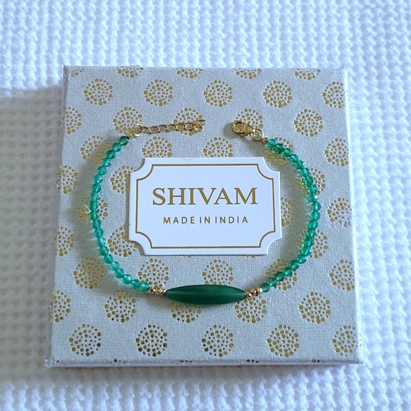 Shivam Green💚 Onyx Bead Bracelet - Picture 12 of 16